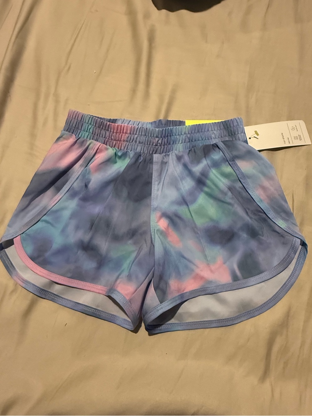 NWT Girls Tie Dye Athletic Running Shorts Size 8